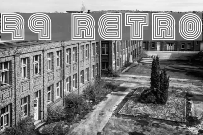 79 retro Font examples