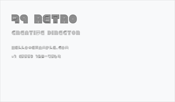 79 retro Business Card