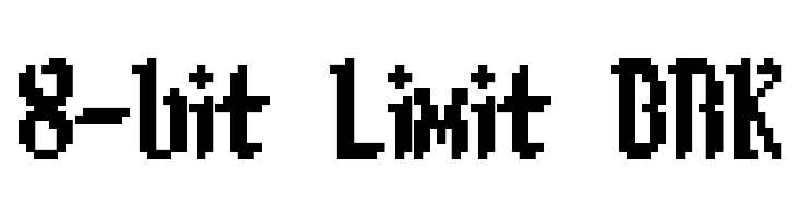 8-bit Limit BRK Font