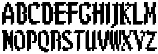 8-bit Limit BRK फ़ॉन्ट अपरकेस