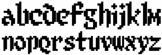 8-bit Limit BRK Fonte MINÚSCULAS