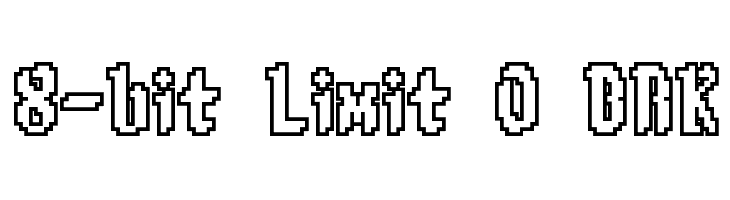 8-bit Limit O BRK Font