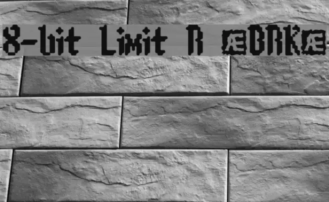 8-bit Limit R [BRK] Font examples