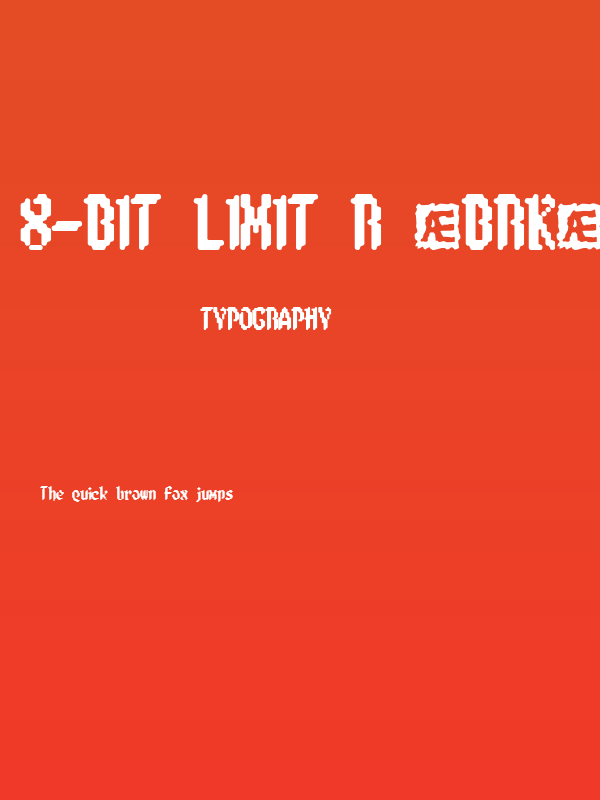 8-bit Limit R [BRK] Poster