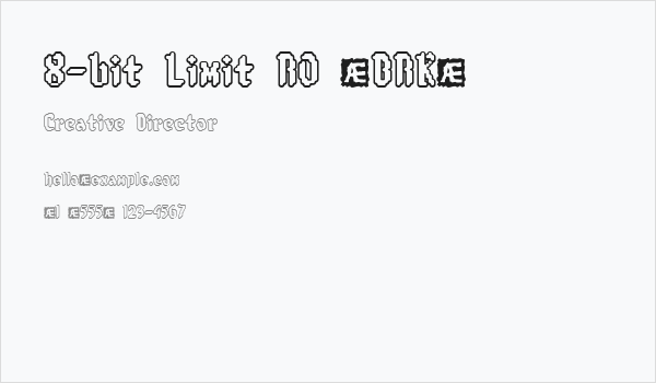 8-bit Limit RO [BRK] Business Card
