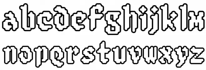 8-bit Limit RO [BRK] Font Litere mici