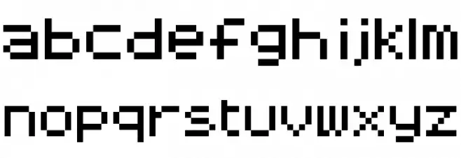 8-bit fortress Regular خط أحرف صغيرة