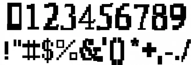 8-bit 字体 其它煤焦
