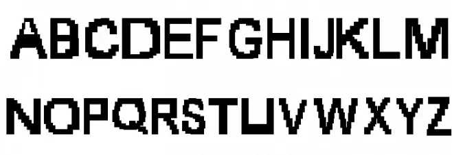 8-bit Polices MAJUSCULES
