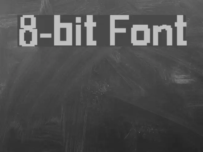 8-bit 字体 examples
