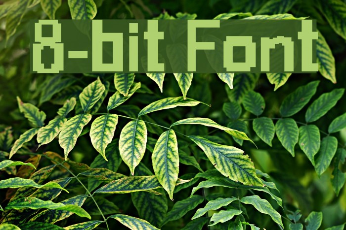 8-bit Font examples
