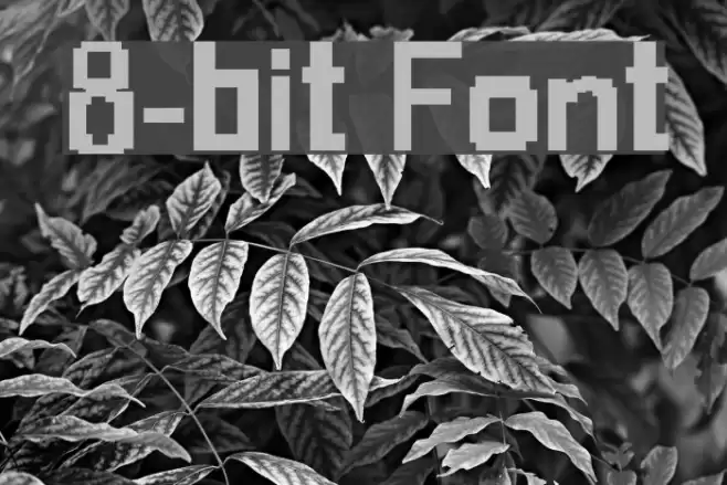 8-bit 字体 examples