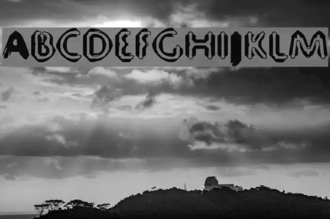 80 Decibels Font examples