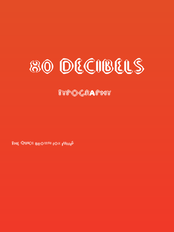 80 Decibels Poster