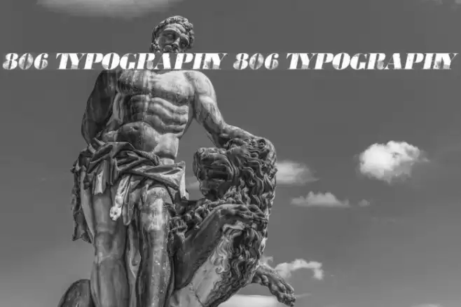 806 Typography 806 Typography Шрифта examples