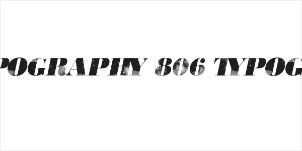 806 Typography 806 Typography Logo