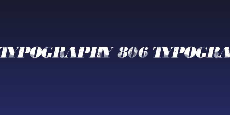 806 Typography 806 Typography Social Header