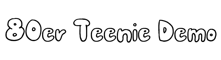 80er Teenie Demo Fonte