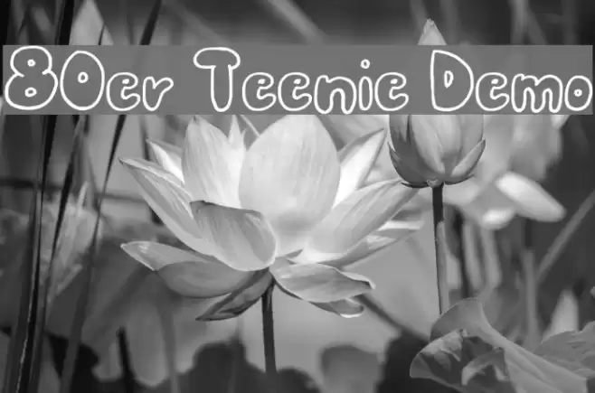 80er Teenie Demo Fonte examples