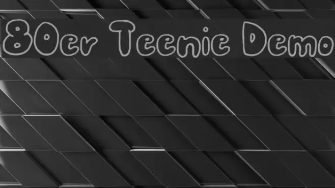 80er Teenie Demo Fonte examples