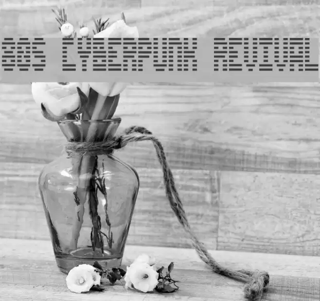 80's Cyberpunk Revival Font examples