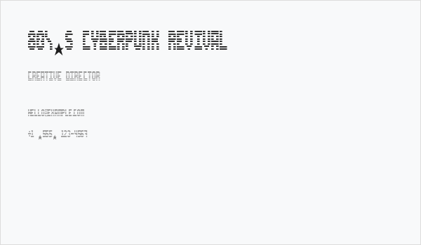 80's Cyberpunk Revival Business Card