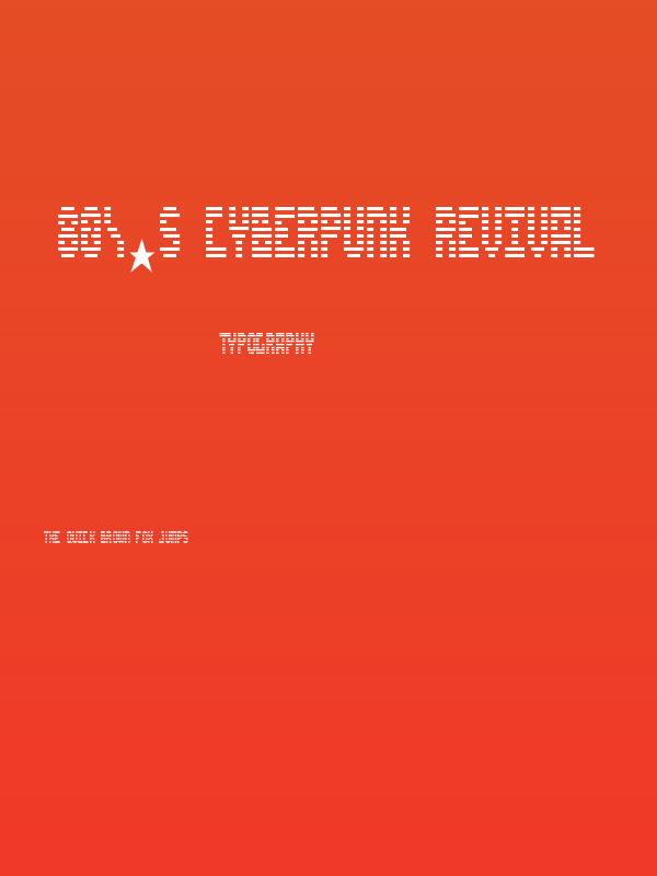 80's Cyberpunk Revival Poster