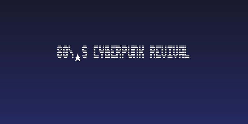 80's Cyberpunk Revival Social Header