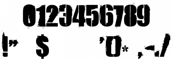 84 Rock! Font Alte caractere