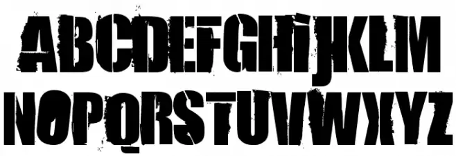 84 Rock! Schriftart Groß