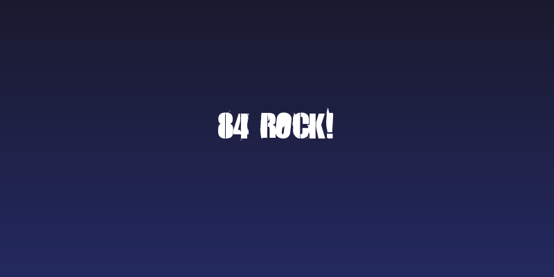 84 Rock! Social Header
