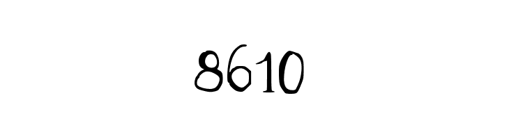 86Q10 Regular Font