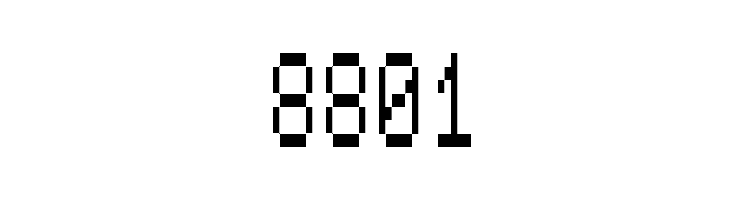 8801 Font