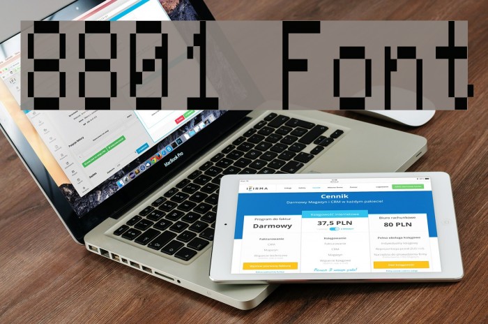 8801 Font examples
