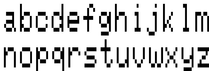 8801 Font LOWERCASE