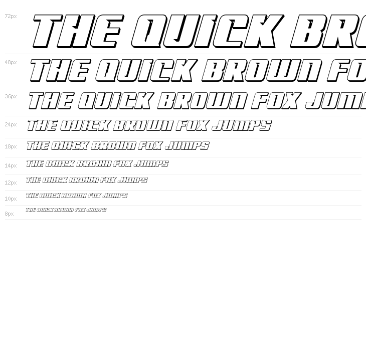 '89 Speed Affair 3D Italic Waterfall