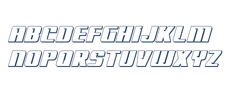 '89 Speed Affair 3D Italic Lowercase