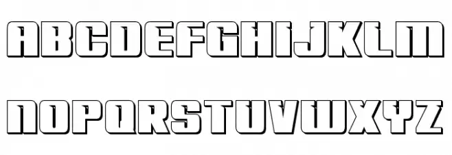 '89 Speed Affair 3D Schriftart Groß