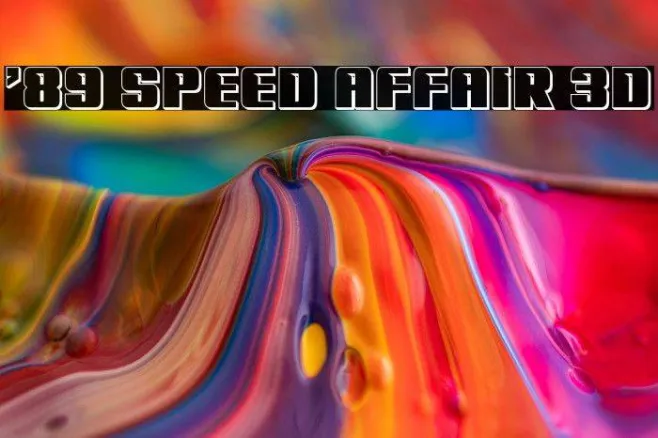'89 Speed Affair 3D Example 1