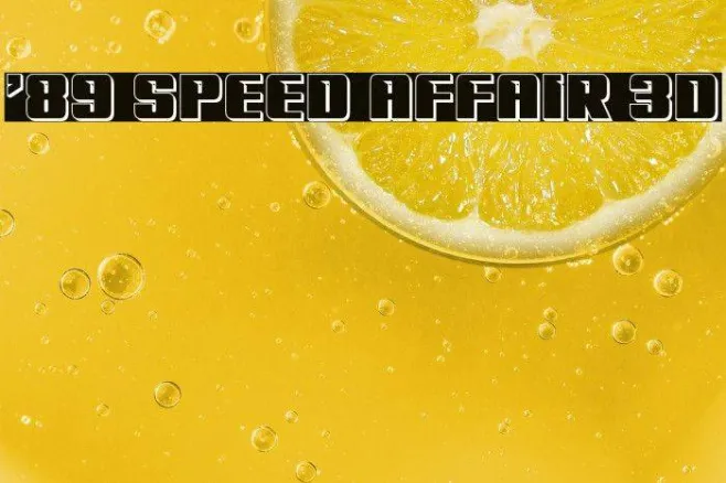 '89 Speed Affair 3D Example 2