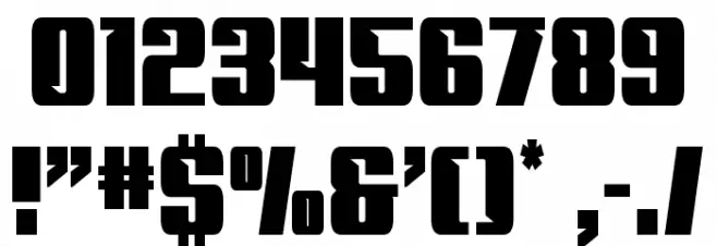 '89 Speed Affair Condensed Font OTHER CHARS