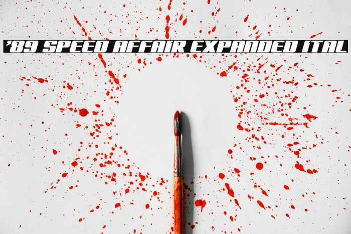 '89 Speed Affair Expanded Ital Example 2