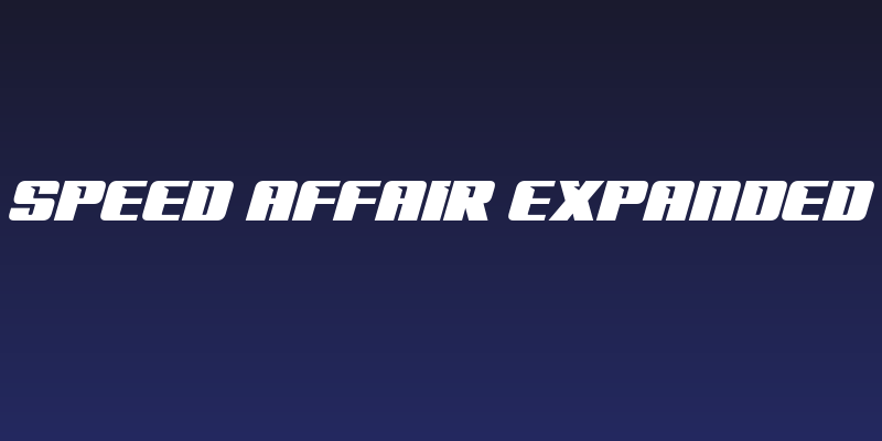 '89 Speed Affair Expanded Ital Social Header