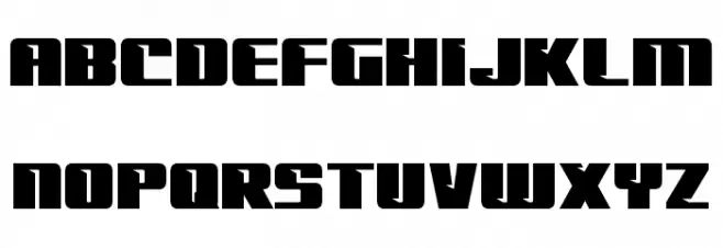 '89 Speed Affair Expanded Font LOWERCASE
