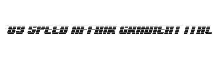 '89 Speed Affair Gradient Ital  Free Fonts Download