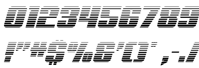 '89 Speed Affair Gradient Ital Font OTHER CHARS