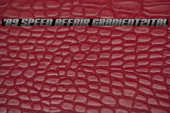 '89 Speed Affair Gradient2Ital Example 1