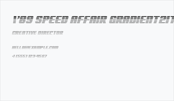 '89 Speed Affair Gradient2Ital Business Card