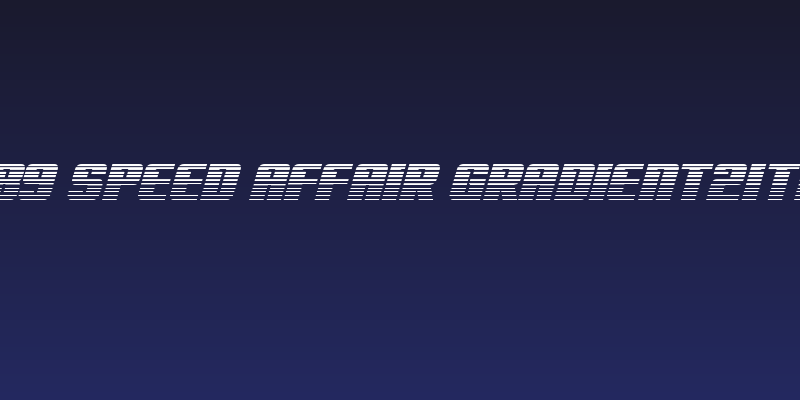 '89 Speed Affair Gradient2Ital Social Header
