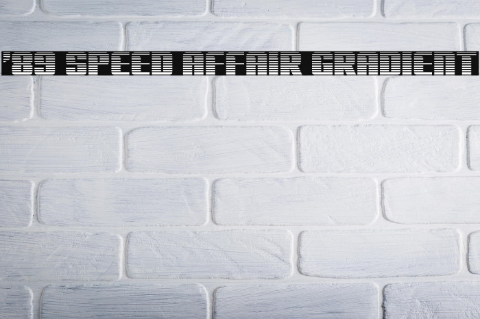 '89 Speed Affair Gradient Example 1